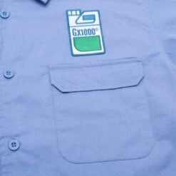 GX1000 Fertilizer Button Down Shirt - Light Blue 6 GX1000 Fertilizer Button Down Shirt - Light Blue -DADDIES Skate Gear BQ82AE4 2