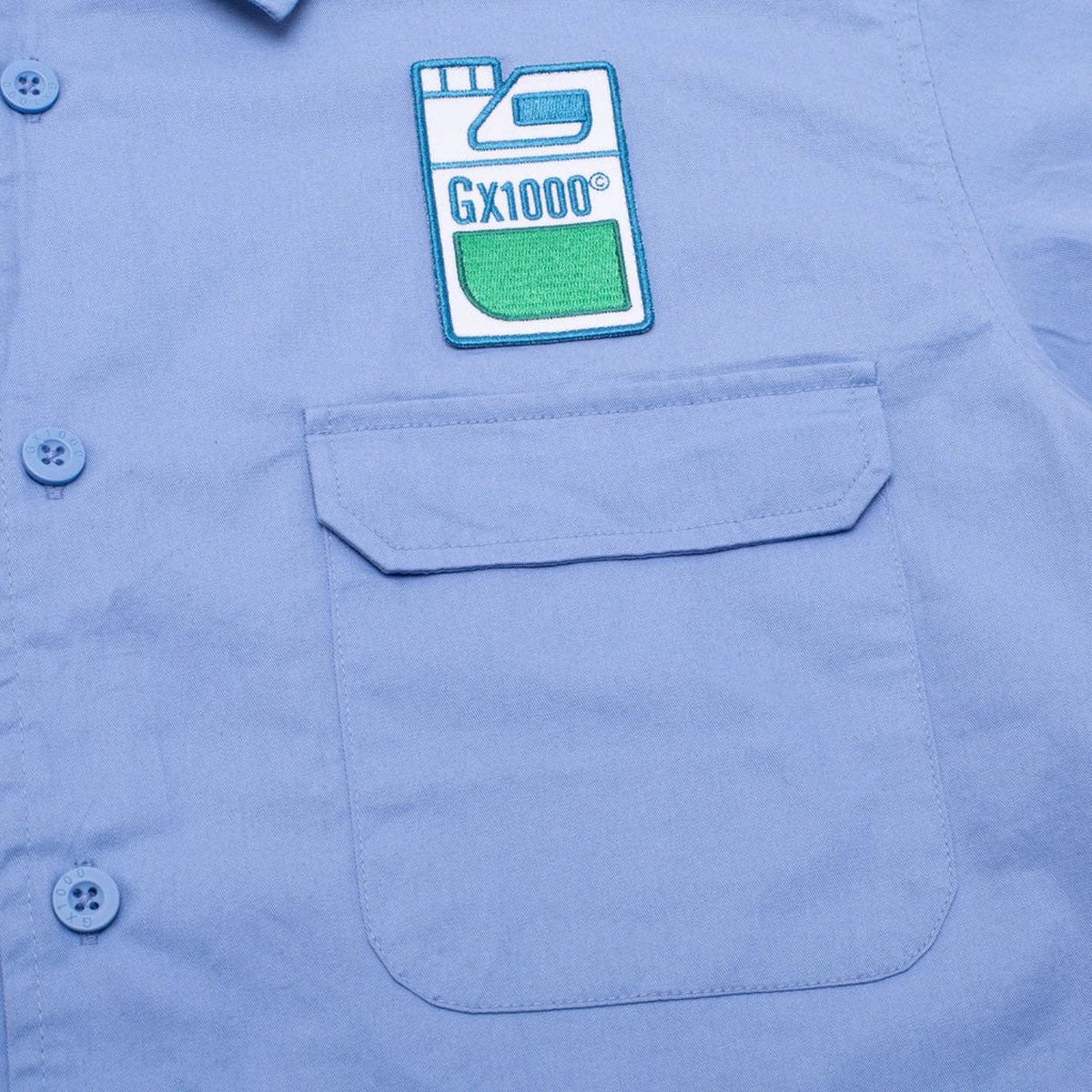 GX1000 Fertilizer Button Down Shirt - Light Blue 4 GX1000 Fertilizer Button Down Shirt - Light Blue - Image 2