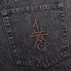 GX1000 Baggy Jeans - Charcoal -DADDIES Skate Gear BQ82AF2 3