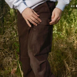 Quasi Cache Cargo Pants - Coffee -DADDIES Skate Gear BQ82C82 3