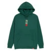 Chocolate Ink Blot Hoodie - Green -DADDIES Skate Gear BQ8391F 1