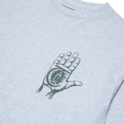 Theories Rasputin Long Sleeve T-Shirt - Ash Grey -DADDIES Skate Gear BQ83EEE 3