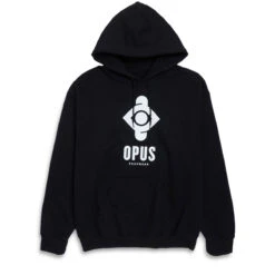 Opus Icon Vert Hoodie - Black/White
