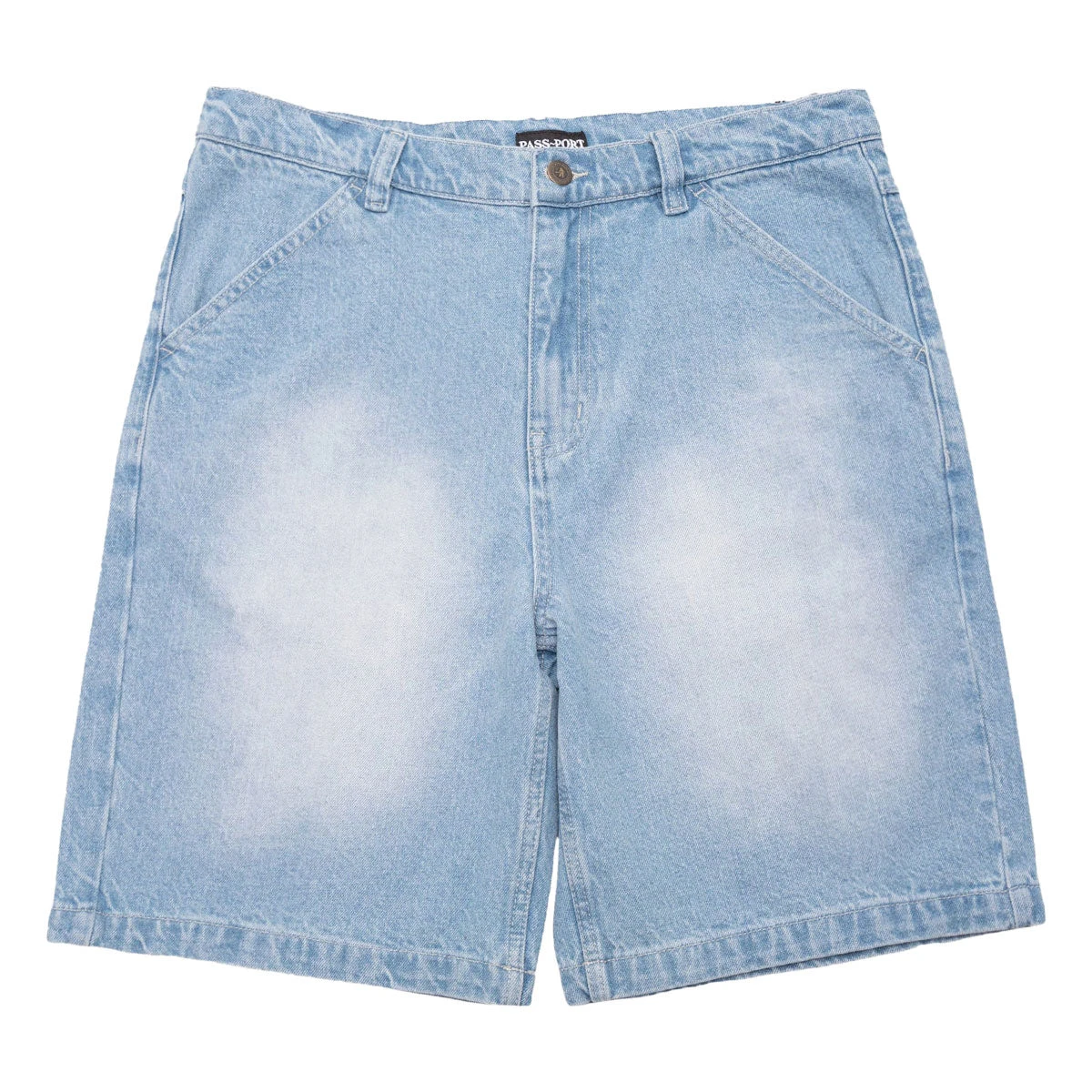Passport Workers Club Shorts - Faded Wash Light Indigo 3 Passport Workers Club Shorts - Faded Wash Light Indigo