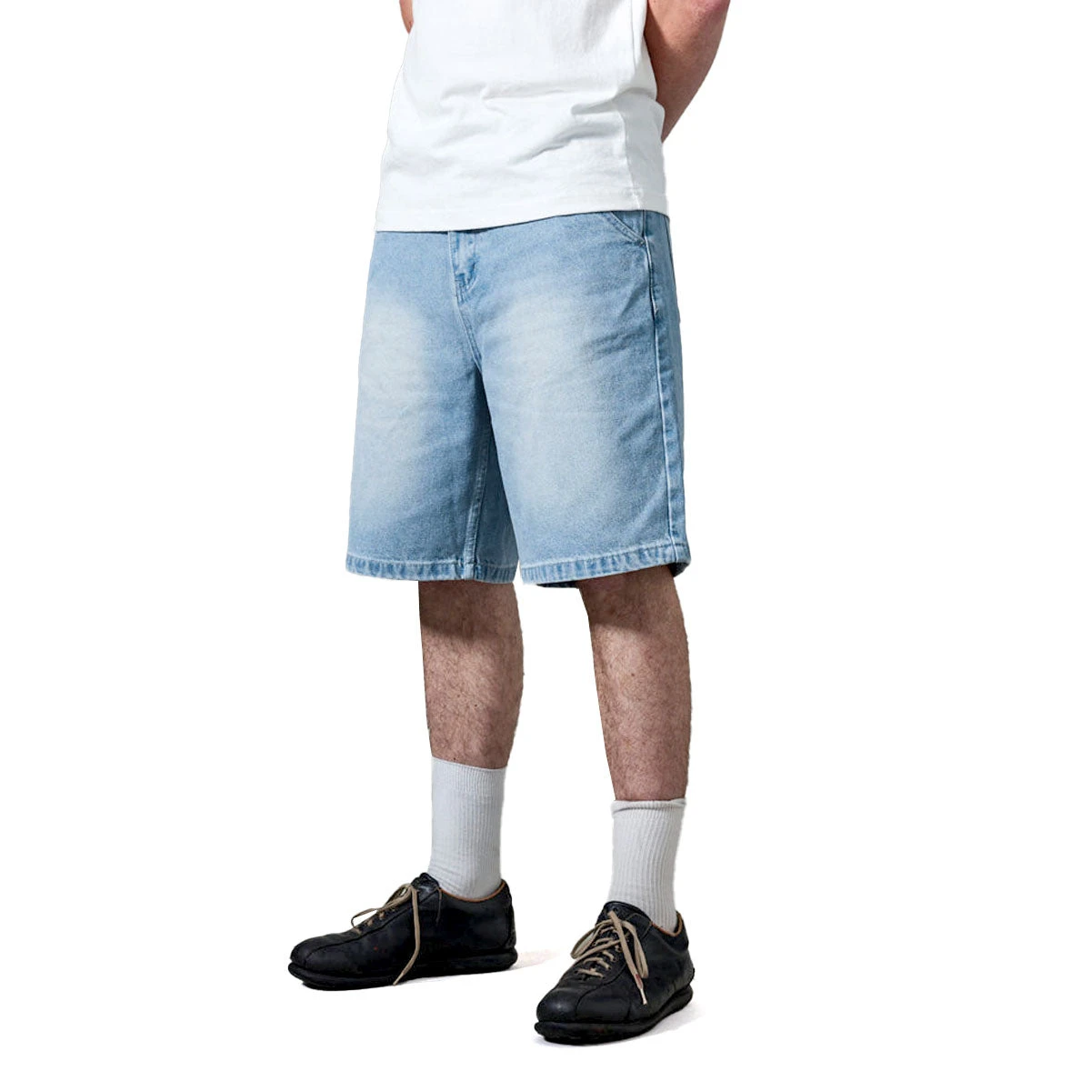 Passport Workers Club Shorts - Faded Wash Light Indigo 4 Passport Workers Club Shorts - Faded Wash Light Indigo - Image 2