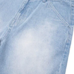 Passport Workers Club Shorts - Faded Wash Light Indigo 10 Passport Workers Club Shorts - Faded Wash Light Indigo -DADDIES Skate Gear BQ8414B 4