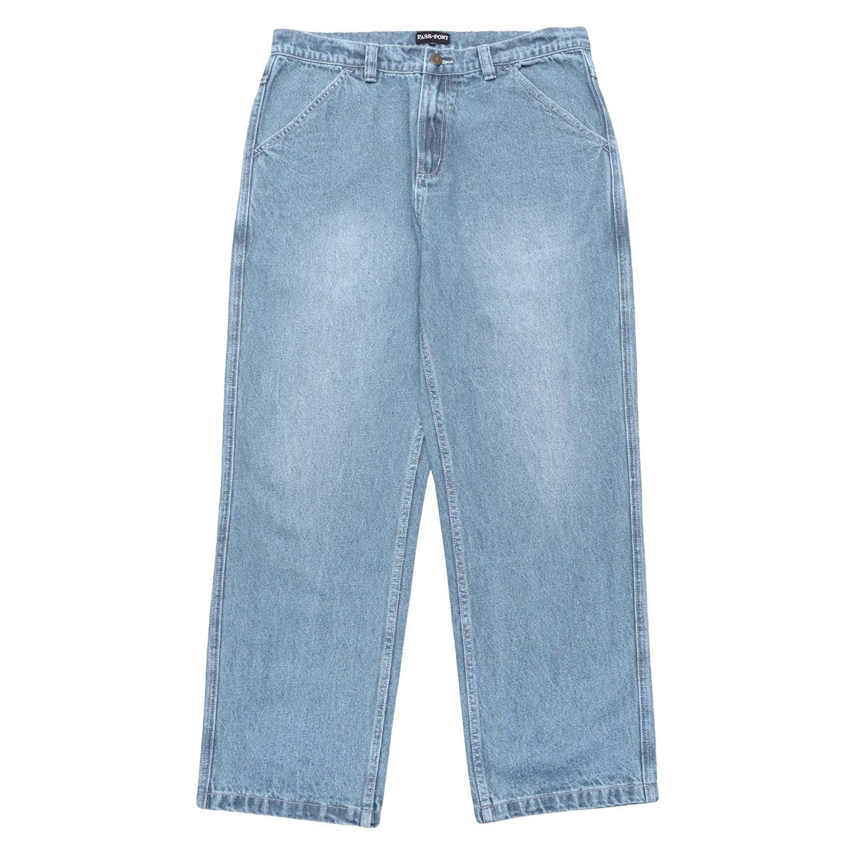 Passport Workers Club Jeans - Faded Wash Light Indigo 3 Passport Workers Club Jeans - Faded Wash Light Indigo