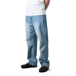 Passport Workers Club Jeans - Faded Wash Light Indigo 8 Passport Workers Club Jeans - Faded Wash Light Indigo -DADDIES Skate Gear BQ84152 2