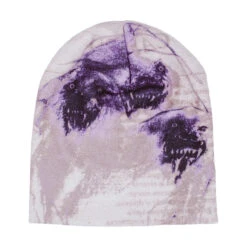 Fucking Awesome Cerberus Skully Beanie - Purple