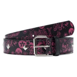 Loosey Franky Chaos Belt - Black/Pink Studded