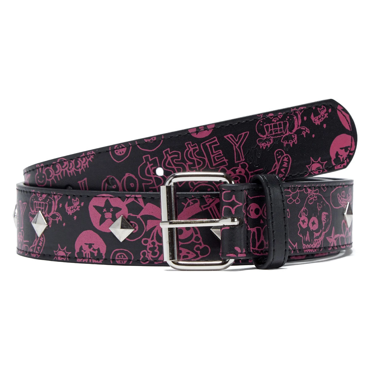 Loosey Franky Chaos Belt - Black/Pink Studded 3 Loosey Franky Chaos Belt - Black/Pink Studded