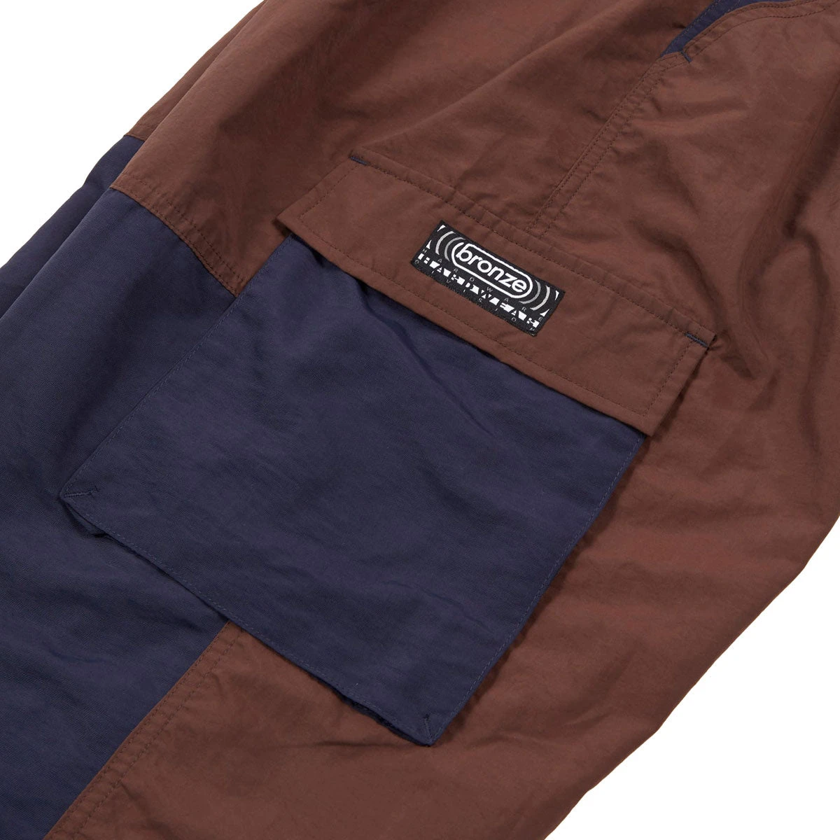 Bronze 56k Mountain Cargo Pants - Brown/Navy 5 Bronze 56k Mountain Cargo Pants - Brown/Navy - Image 3