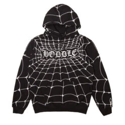 Hoddle Web Hoodie - Black