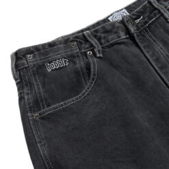 Hoddle Ranger Jeans - Black Wash -DADDIES Skate Gear BQ84CB3 3