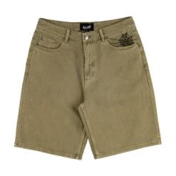 Welcome Chasm Baggy Denim Shorts - Cedar