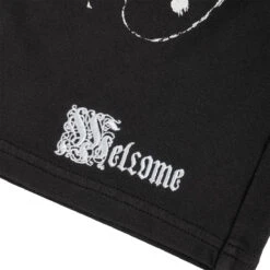 Welcome Dual Enzyme-Wash Shorts - Vintage Black -DADDIES Skate Gear BQ84D58 4
