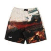 Welcome Rapture Tapestry Shorts - Bone -DADDIES Skate Gear BQ84D89 1