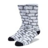 WKND Brick Socks - White/Charcoal/Black -DADDIES Skate Gear BQ85157 1