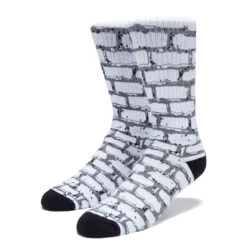 WKND Brick Socks - White/Charcoal/Black