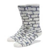 WKND Brick Socks - Cream/Charcoal/Navy -DADDIES Skate Gear BQ85158 1