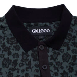 GX1000 Polo Shirt - Floral Emerald -DADDIES Skate Gear BQ8548A 4