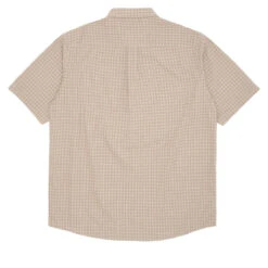 GX1000 Short Sleeve Button Down Shirt - Tan Plaid -DADDIES Skate Gear BQ85490 2