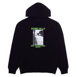 GX1000 Bomb Hills Hoodie - Black/Green Font