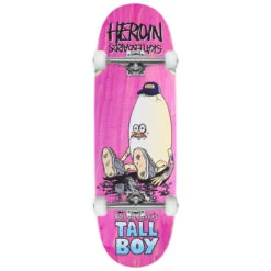 Heroin Bail Gun Gary’s Tall Boy Skateboard Complete - 10.25"