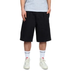 CCS Pleated Chino Shorts - Black