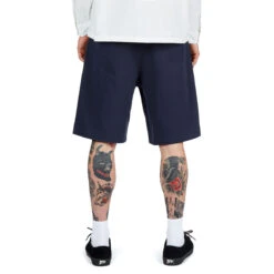 CCS Pleated Chino Shorts - Navy -DADDIES Skate Gear BQ85A2F 6