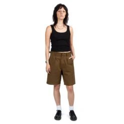 CCS Pleated Chino Shorts - Brown 10 CCS Pleated Chino Shorts - Brown -DADDIES Skate Gear BQ85A39 9
