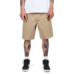 CCS Pleated Chino Shorts - Khaki