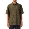 Former Windowpane Shirt - Olive 1 Former Windowpane Shirt - Olive -DADDIES Skate Gear BQ85C62 1