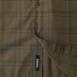 Former Windowpane Shirt - Olive -DADDIES Skate Gear BQ85C62 4