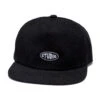 Studio Bubble 5 Panel Corduroy Snapback Hat - Black