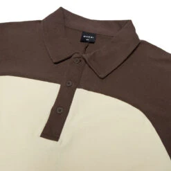 Quasi Leslie Raglan Polo Shirt - Earth -DADDIES Skate Gear BQ87478 3