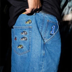 Snack Pole Position Jeans - Skyline Blue -DADDIES Skate Gear BQ88692 5