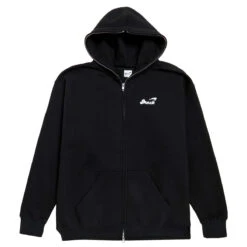 Snack Chrome Face Zip Up Hoodie - Black