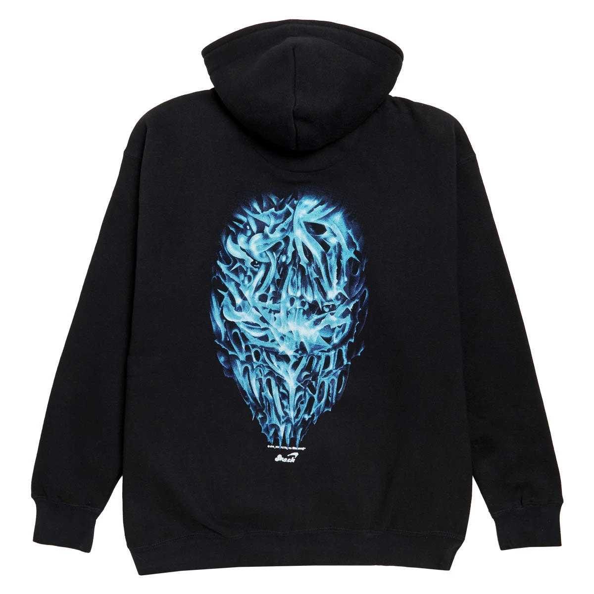 Snack Chrome Face Zip Up Hoodie - Black 4 Snack Chrome Face Zip Up Hoodie - Black - Image 2