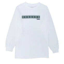 Theories Easter Island Vacation Long Sleeve T-Shirt - White