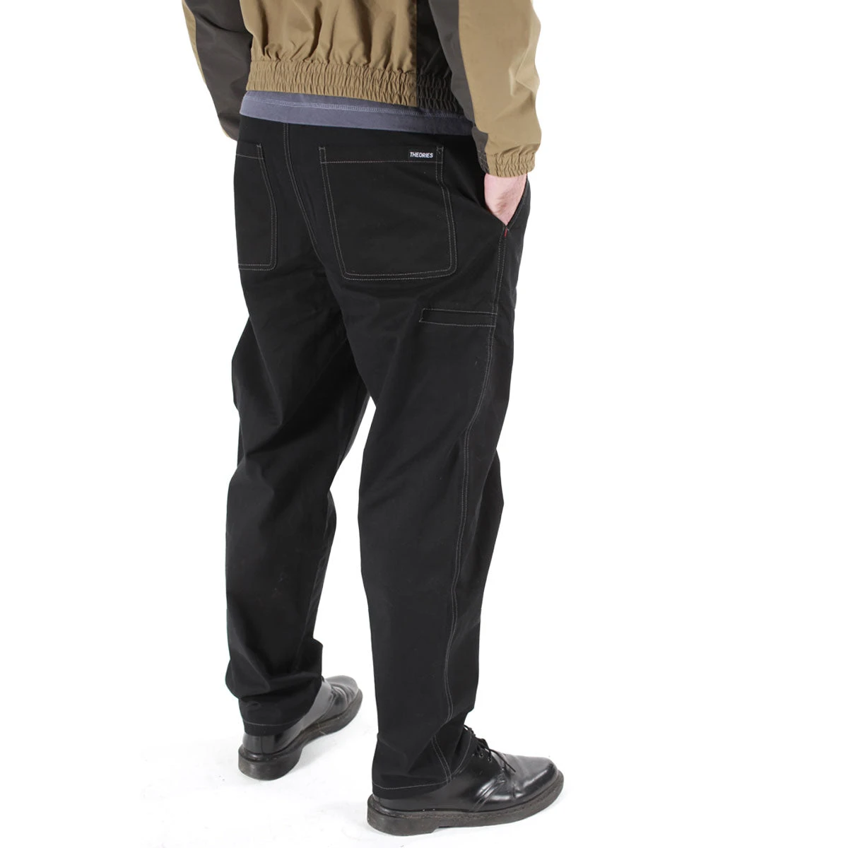 Theories Stamp Lounge Pants - Black/Grey Contrast 6 Theories Stamp Lounge Pants - Black/Grey Contrast - Image 4