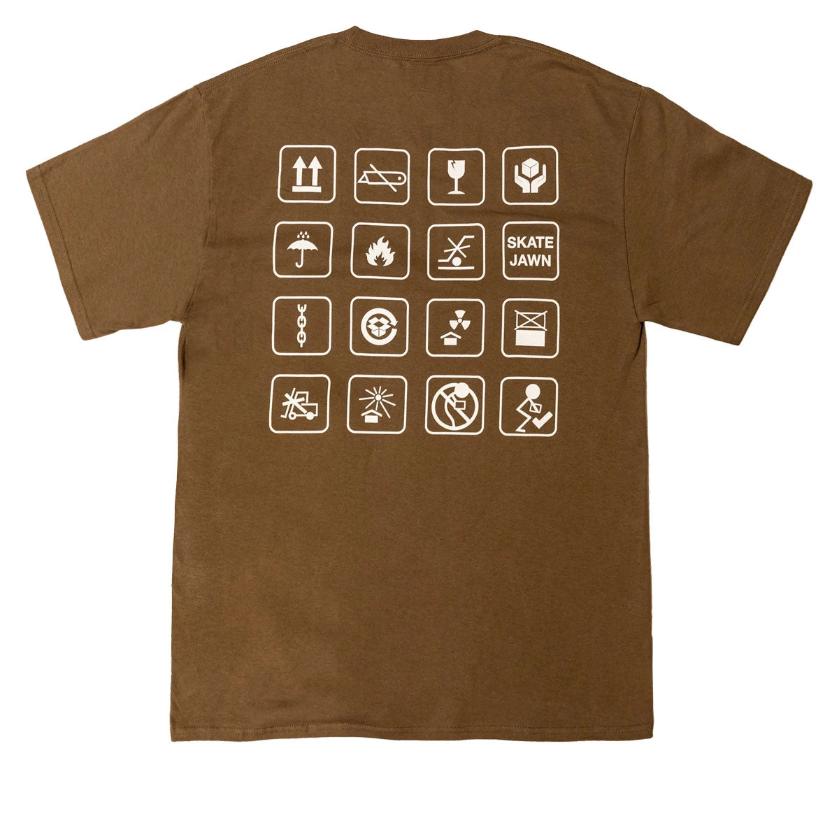 Skate Jawn Shipping T-Shirt - Brown 3 Skate Jawn Shipping T-Shirt - Brown