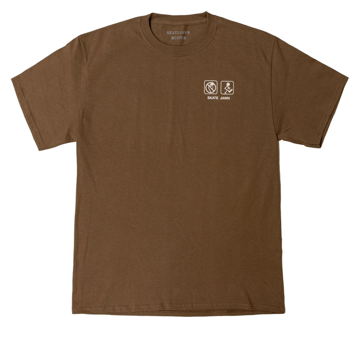 Skate Jawn Shipping T-Shirt - Brown 4 Skate Jawn Shipping T-Shirt - Brown - Image 2
