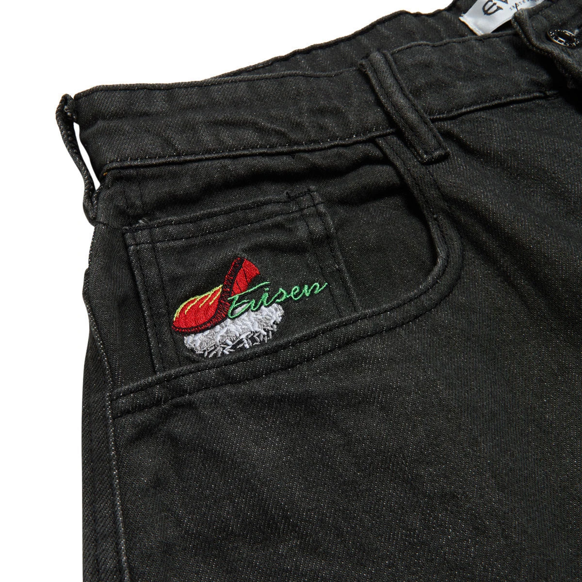 Evisen Sushi Denim Shorts - Black 5 Evisen Sushi Denim Shorts - Black - Image 3