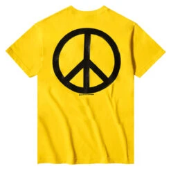 Violet Peace T-Shirt - Yellow