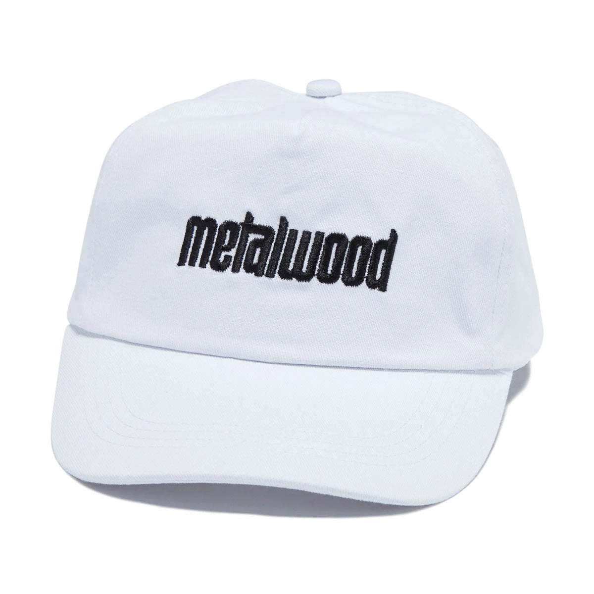 Metalwood Logo 5 Panel Hat - White 3 Metalwood Logo 5 Panel Hat - White
