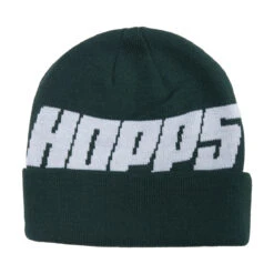 Hopps Big Hopps Knitted Beanie - Hunter Green/White