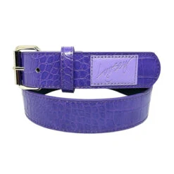 Loosey Croc Skin Belt - Purple