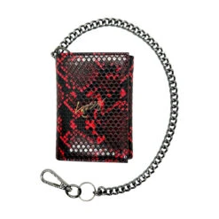 Loosey Snake Skin Wallet - Red