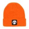 Zero Single Skull Patch Beanie - Orange